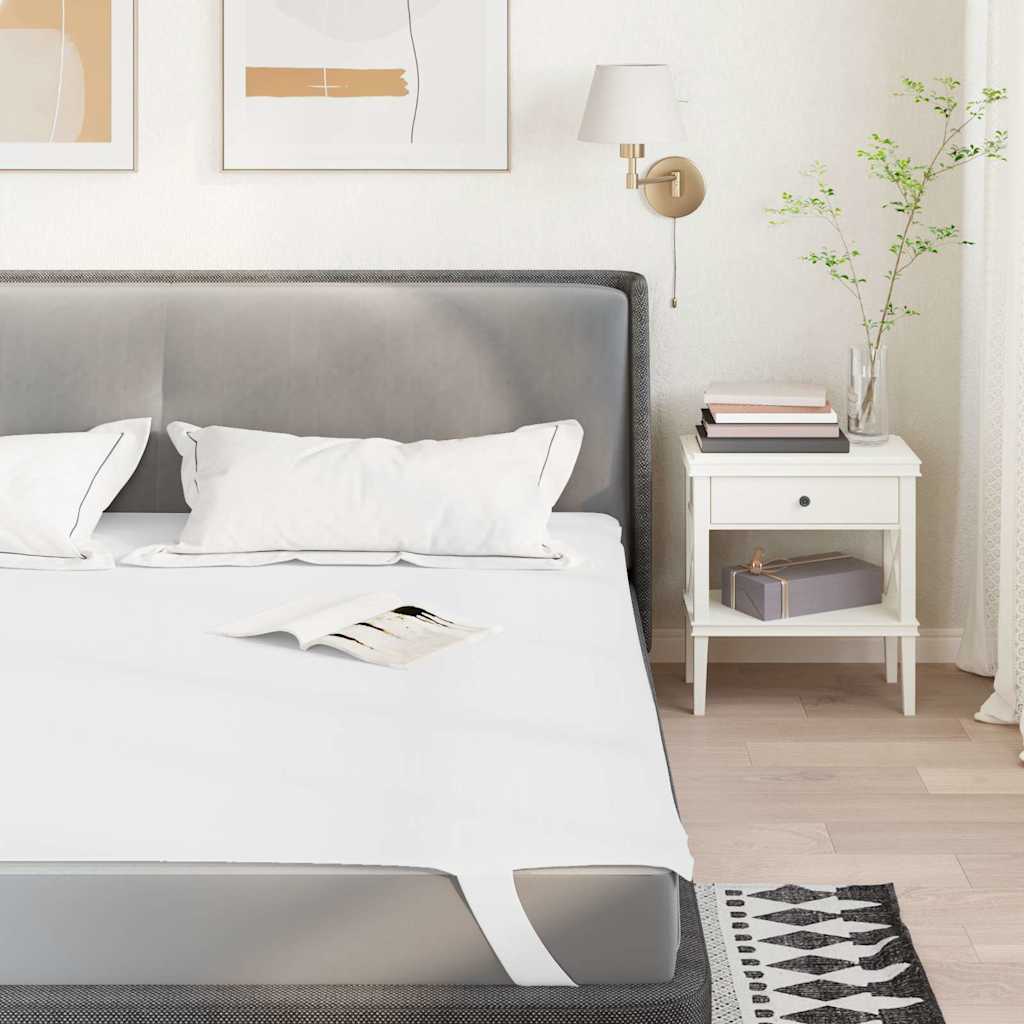 vidaXL Mattress Protector White 140x220 cm Waterproof - 220 x 140 cm