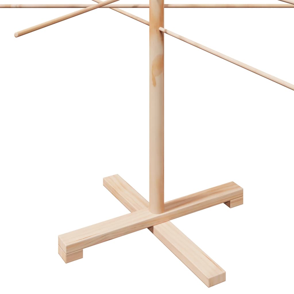 vidaXL Wooden Christmas Tree Bamboo Natural with Unfinished - Brown - 210 cm