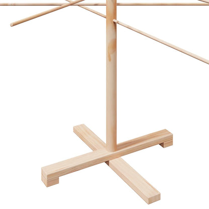 vidaXL Wooden Christmas Tree Bamboo Natural with Unfinished - Brown - 210 cm