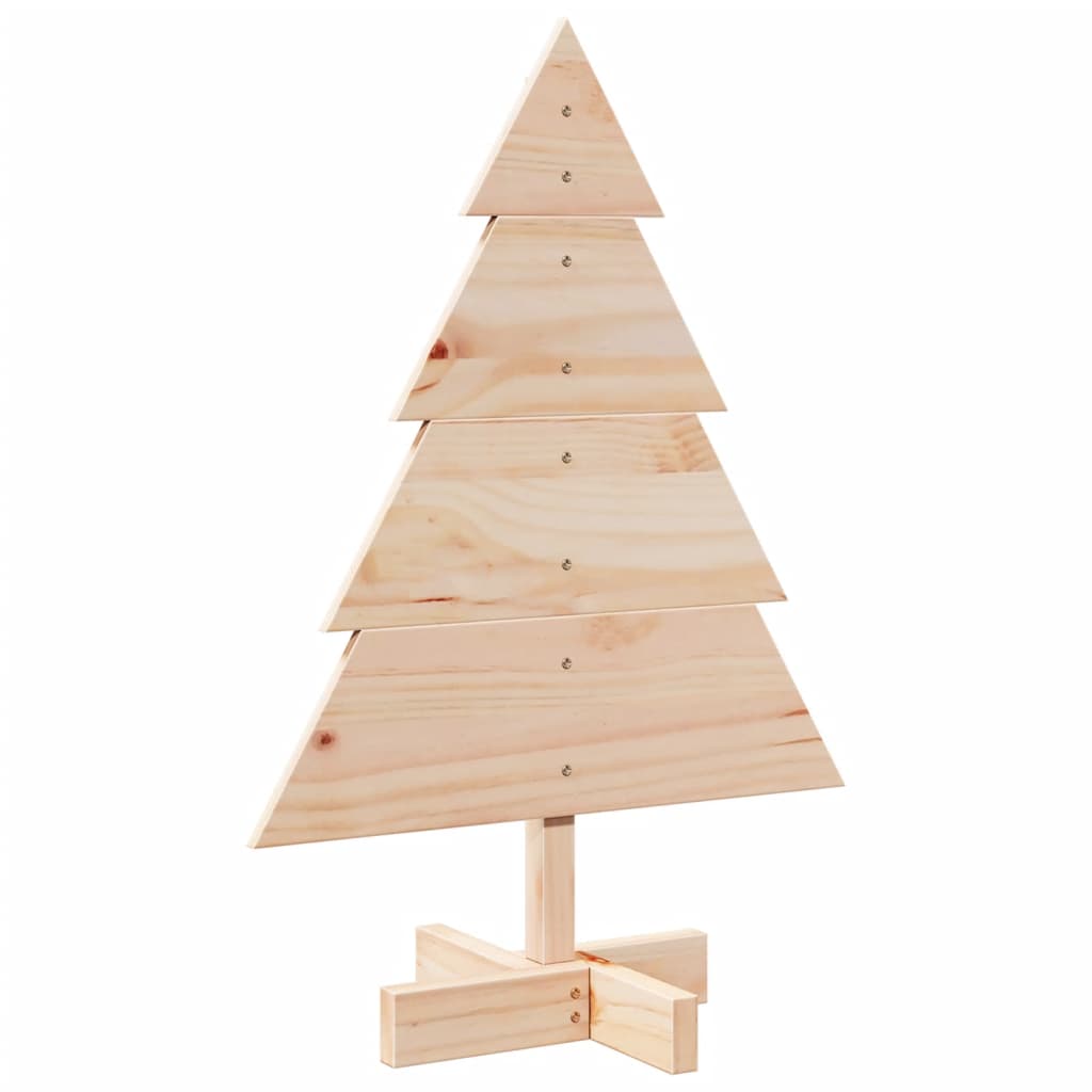 vidaXL Wooden Christmas Tree for Decoration 70 cm Solid Wood - Brown