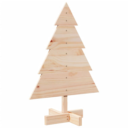vidaXL Wooden Christmas Tree for Decoration 70 cm Solid Wood - Brown