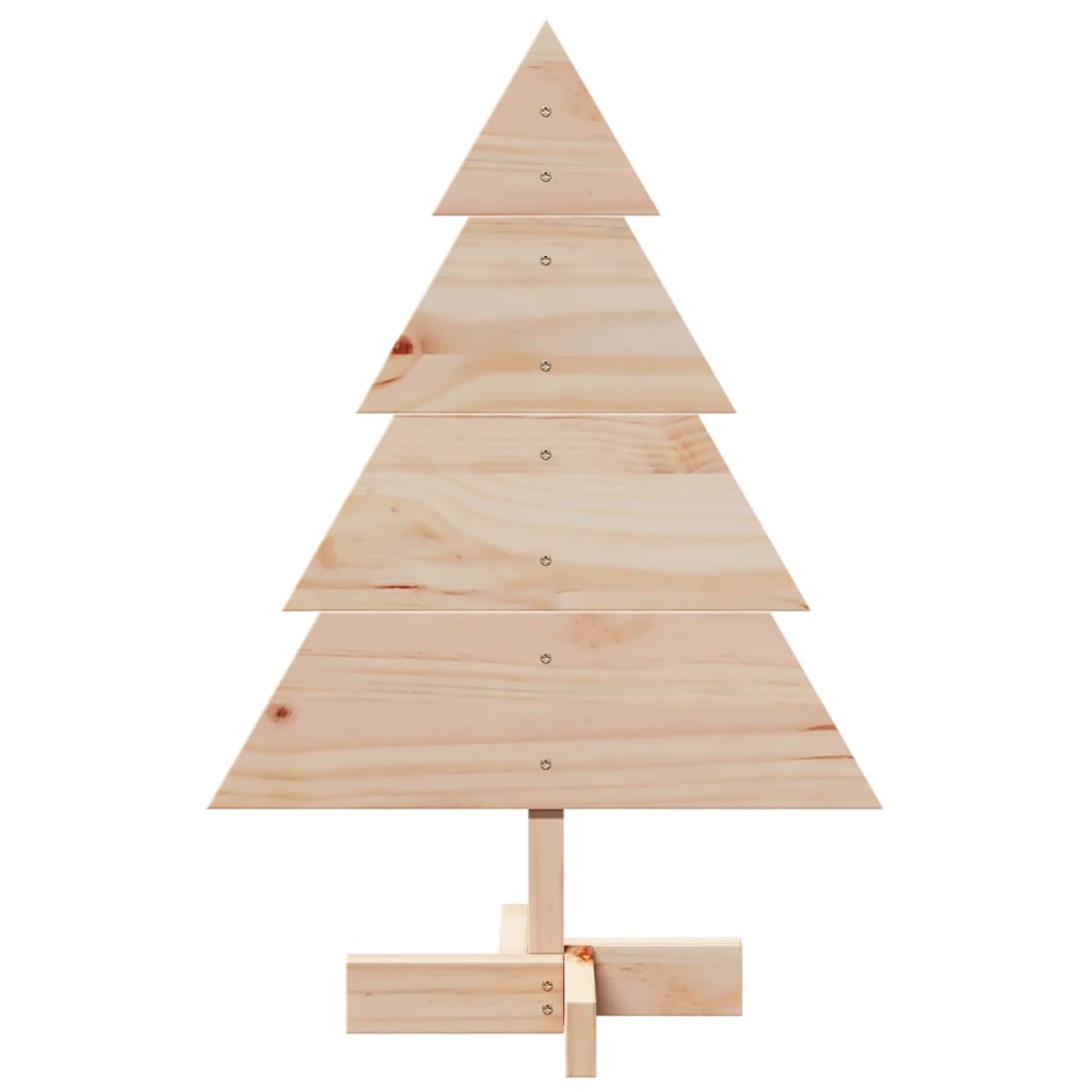 vidaXL Wooden Christmas Tree for Decoration 70 cm Solid Wood - Brown