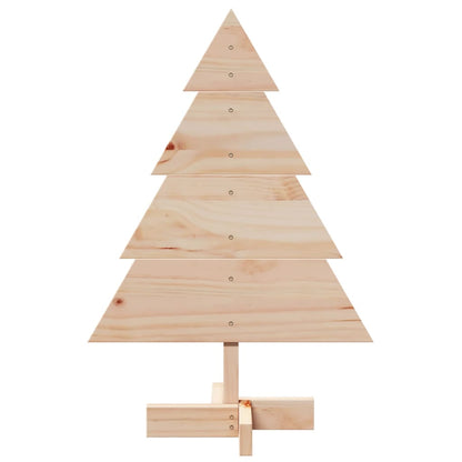 vidaXL Wooden Christmas Tree for Decoration 70 cm Solid Wood - Brown