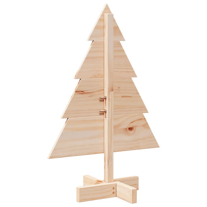 vidaXL Wooden Christmas Tree for Decoration 70 cm Solid Wood - Brown