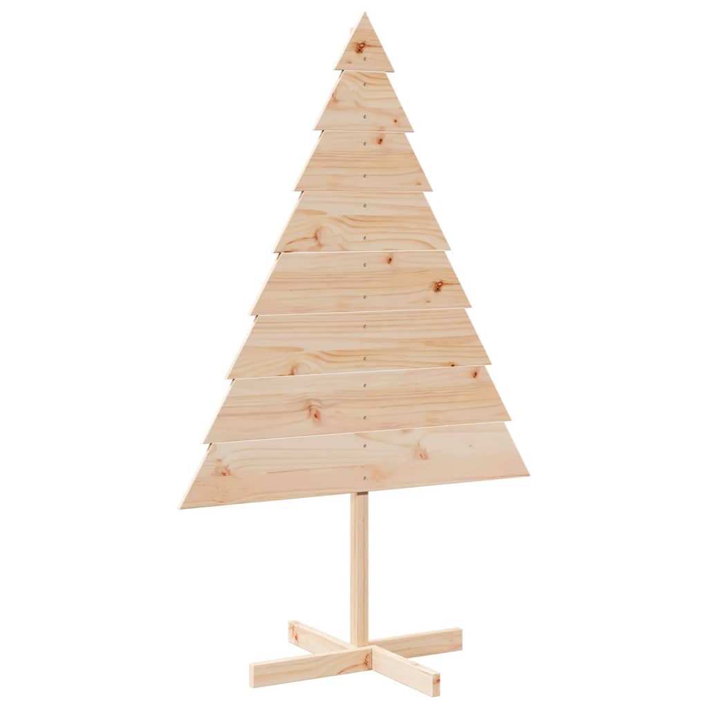 vidaXL Wooden Christmas Tree for Decoration 150 cm Solid Wood - Brown