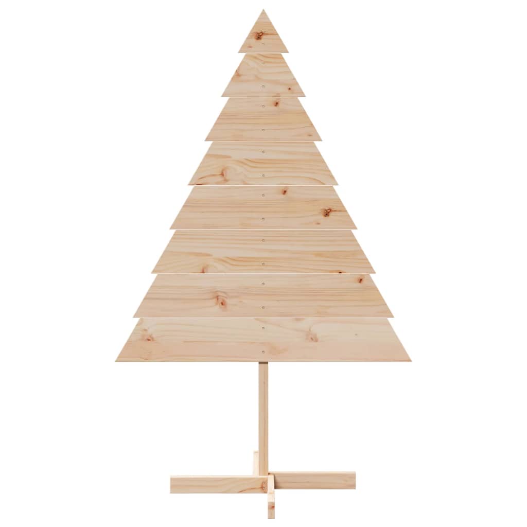 vidaXL Wooden Christmas Tree for Decoration 150 cm Solid Wood - Brown