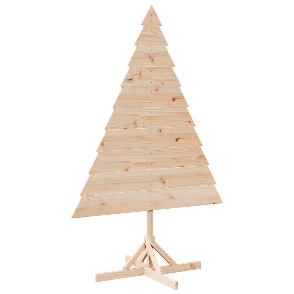 vidaXL Wooden Christmas Tree for Decoration 180 cm Solid Wood - Brown