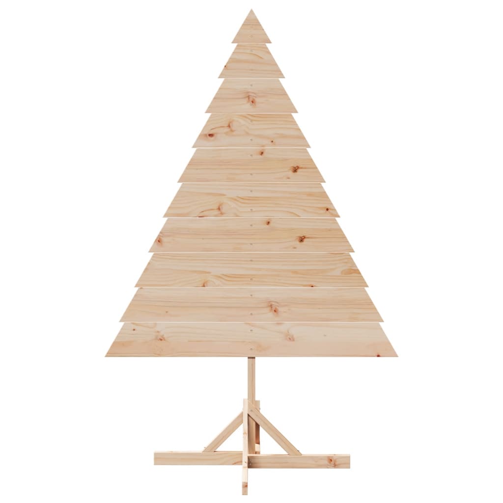 vidaXL Wooden Christmas Tree for Decoration 180 cm Solid Wood - Brown