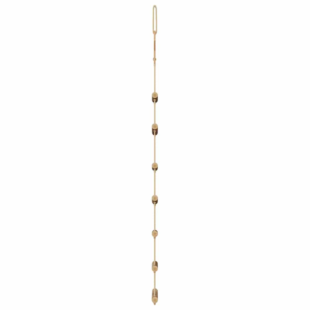 vidaXL Hanging Christmas Trees with Top Stars 2 pcs 42x90 cm Natural Branch