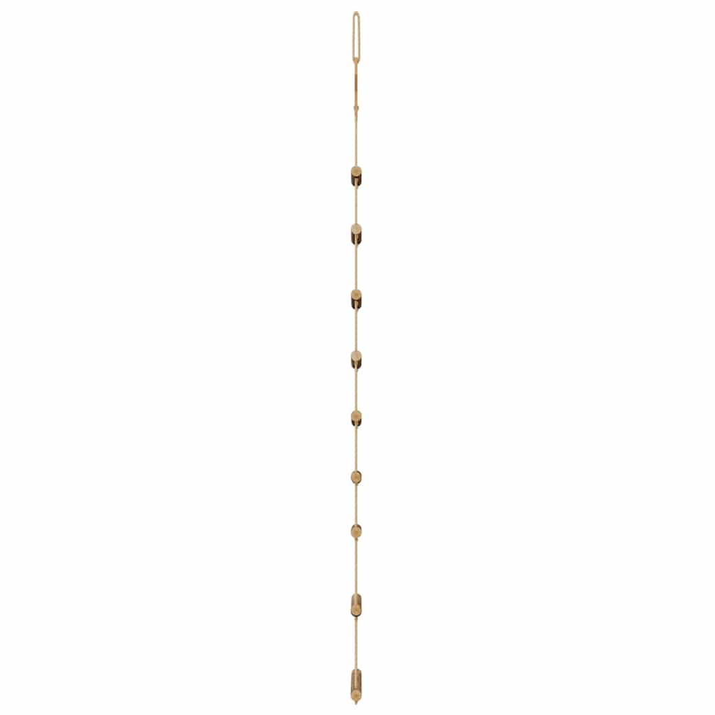 vidaXL Hanging Christmas Trees with Top Stars 2 pcs 55x120 cm Natural Branch