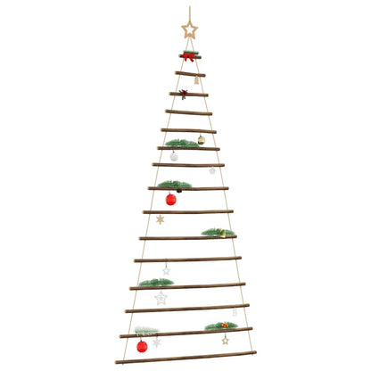 vidaXL Hanging Christmas Tree with Top Star 100x210 cm Natural Branch