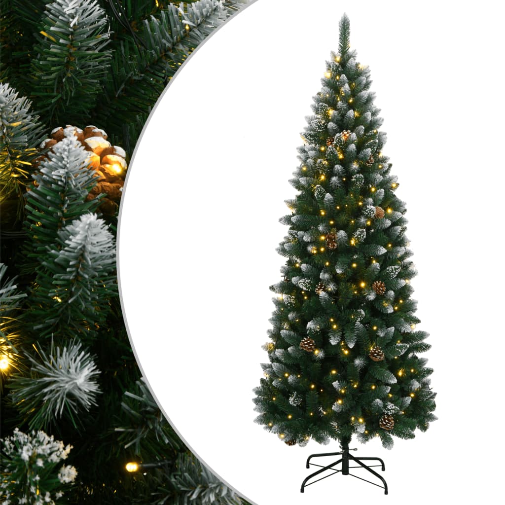 vidaXL Artificial Christmas Tree 150 LEDs 150 cm - Green