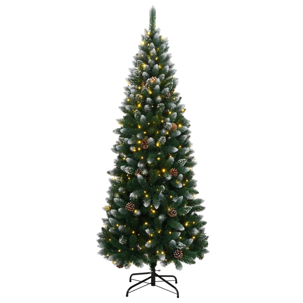 vidaXL Artificial Christmas Tree 300 LEDs 210 cm - Green