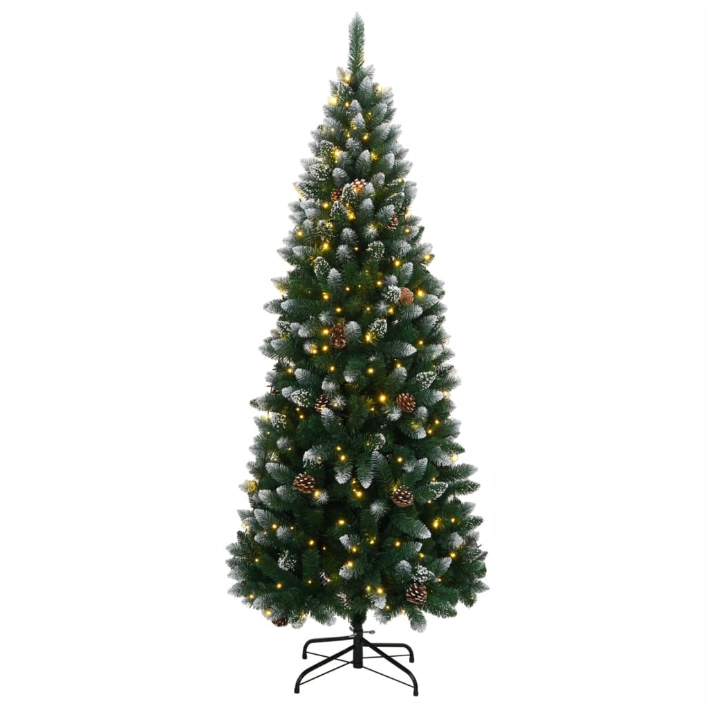 vidaXL Artificial Christmas Tree 300 LEDs 240 cm - Green