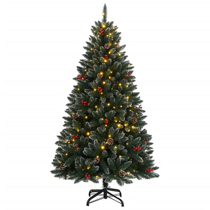 vidaXL Artificial Christmas Tree 150 LEDs 150 cm - Green - 35724