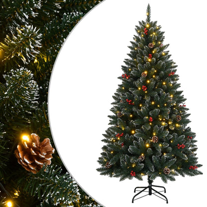 vidaXL Artificial Christmas Tree 300 LEDs 180 cm - Green - 35725