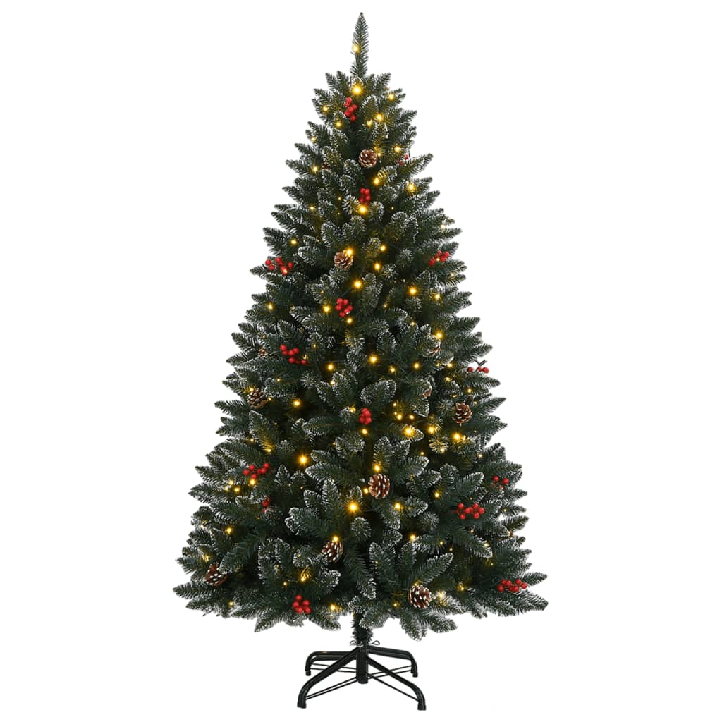 vidaXL Artificial Christmas Tree 300 LEDs 180 cm - Green - 35725