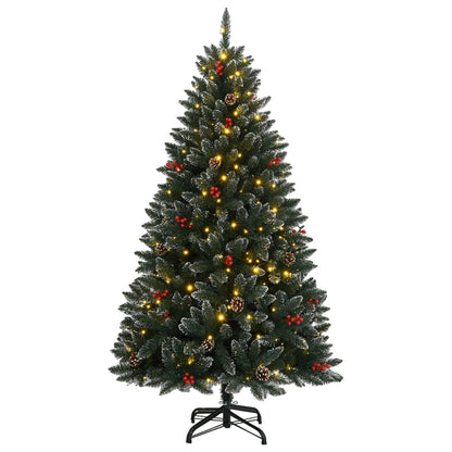 vidaXL Artificial Christmas Tree 300 LEDs 210 cm - Green - 35738