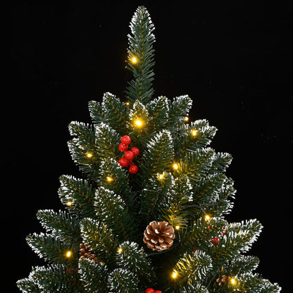 vidaXL Artificial Christmas Tree 300 LEDs 210 cm - Green - 35738