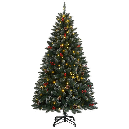vidaXL Artificial Christmas Tree 300 LEDs 240 cm - Green - 35739