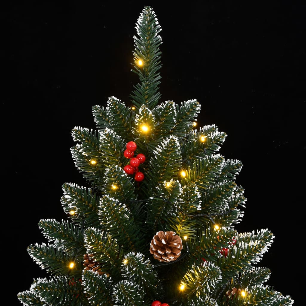 vidaXL Artificial Christmas Tree 300 LEDs 240 cm - Green - 35739