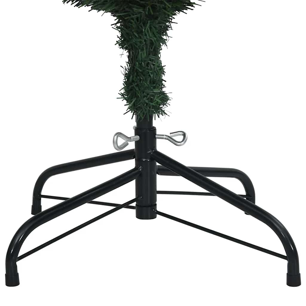 vidaXL Artificial Slim Christmas Tree 300 LEDs 210 cm - Green