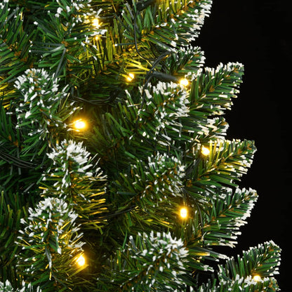 vidaXL Artificial Slim Christmas Tree 300 LEDs 240 cm - Green