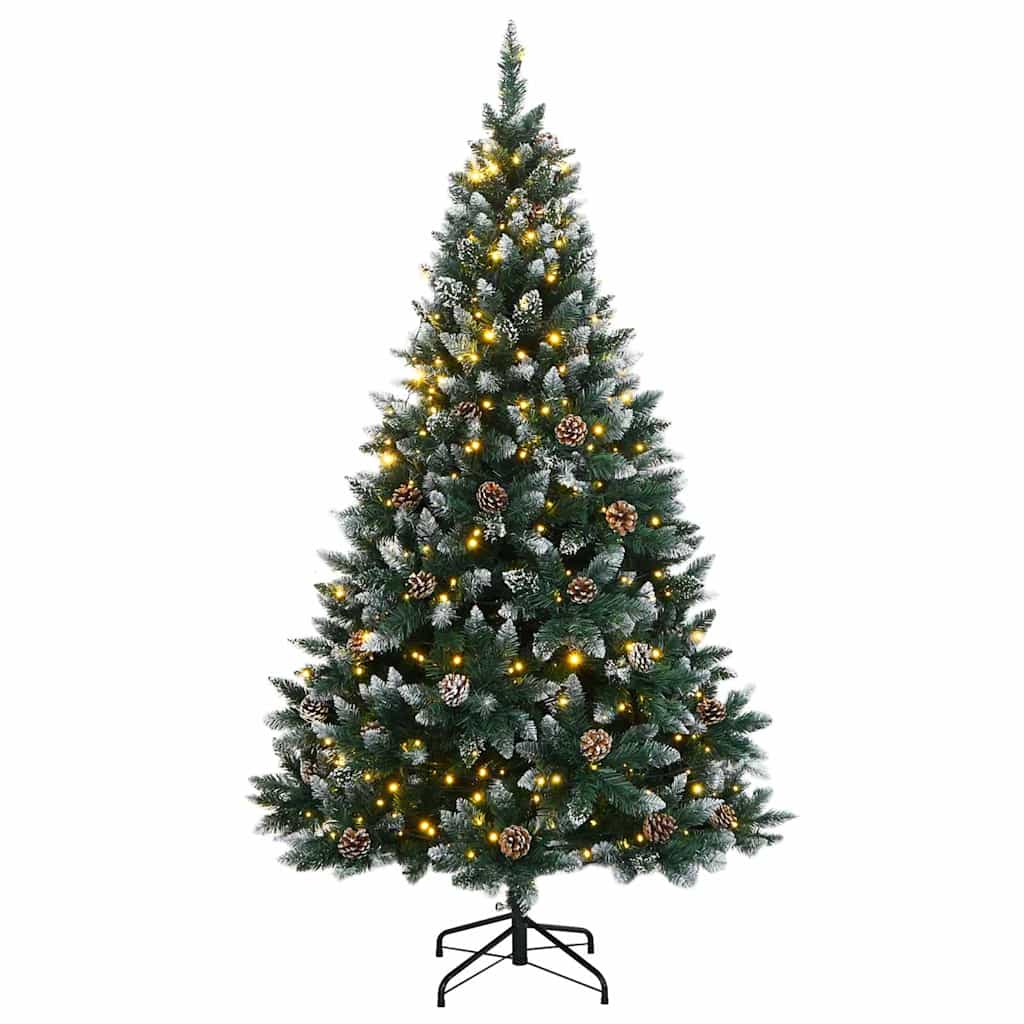 vidaXL Artificial Christmas Tree 300 LEDs 180 cm - Green - 35834