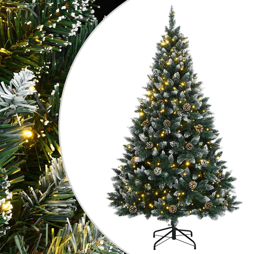 vidaXL Artificial Christmas Tree 300 LEDs 240 cm - Green - 35837