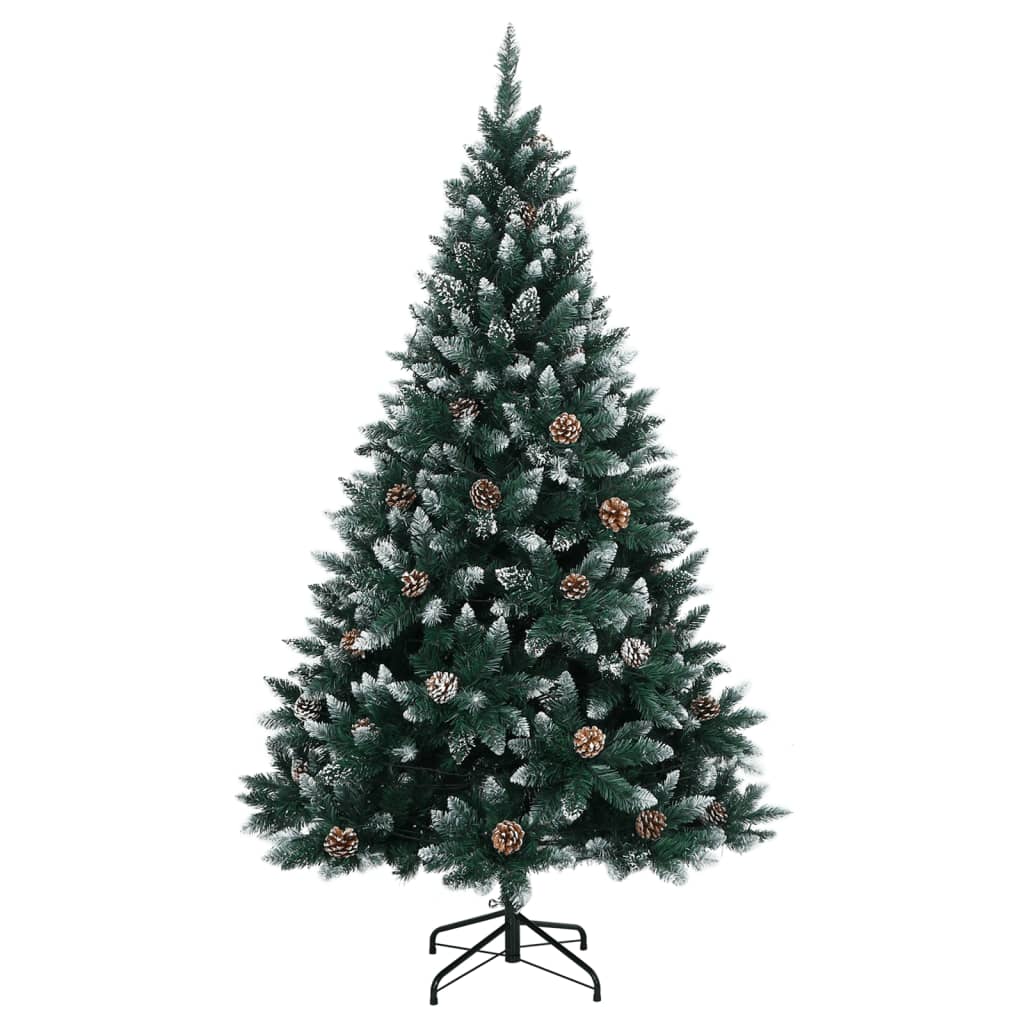 vidaXL Artificial Christmas Tree 300 LEDs 240 cm - Green - 35837