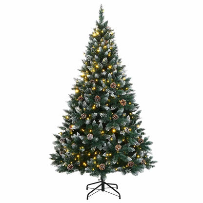 vidaXL Artificial Christmas Tree 300 LEDs 240 cm - Green - 35837