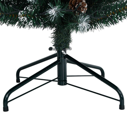 vidaXL Artificial Slim Christmas Tree 150 LEDs 120 cm - Green - 35838