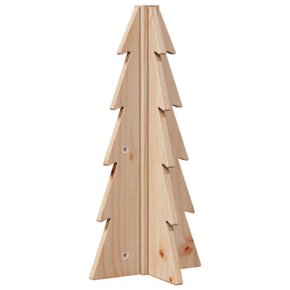 vidaXL Wooden Christmas Tree for Decoration 49 cm Solid Wood Pine - Brown