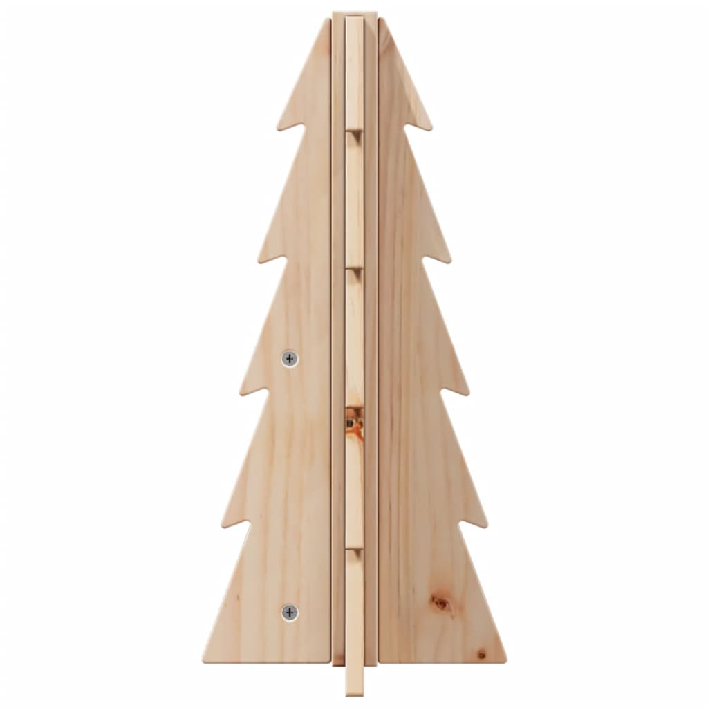 vidaXL Wooden Christmas Tree for Decoration 49 cm Solid Wood Pine - Brown