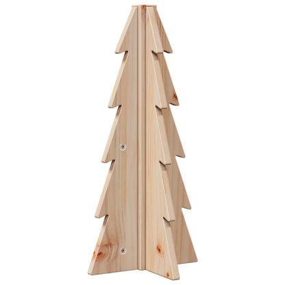 vidaXL Wooden Christmas Tree for Decoration 49 cm Solid Wood Pine - Brown