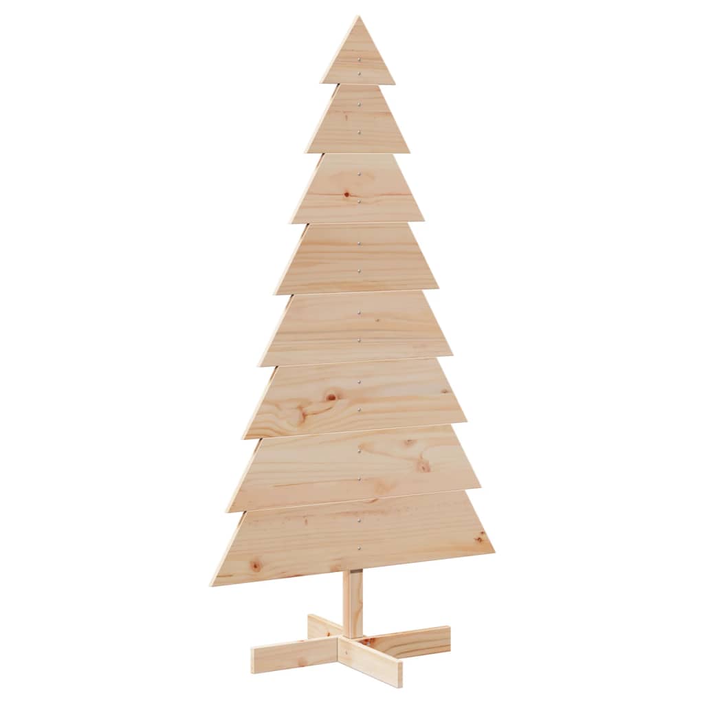 vidaXL Wooden Christmas Tree for Decoration 150 cm Solid Wood Pine - Brown