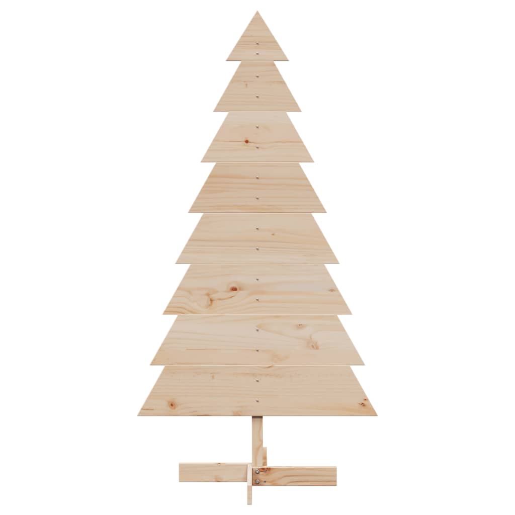 vidaXL Wooden Christmas Tree for Decoration 150 cm Solid Wood Pine - Brown