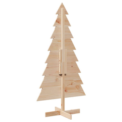 vidaXL Wooden Christmas Tree for Decoration 150 cm Solid Wood Pine - Brown