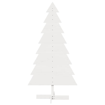 vidaXL Wooden Christmas Tree for Decoration White 150 cm Solid Wood Pine