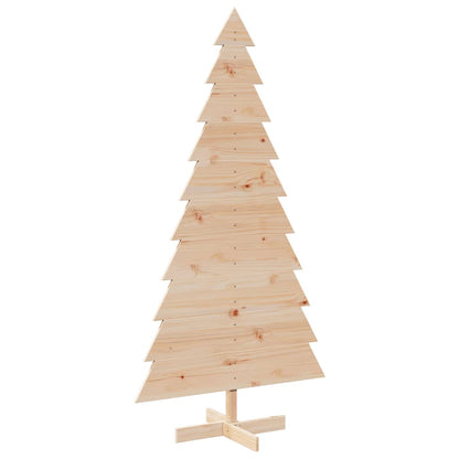 vidaXL Wooden Christmas Tree for Decoration 180 cm Solid Wood Pine - Brown