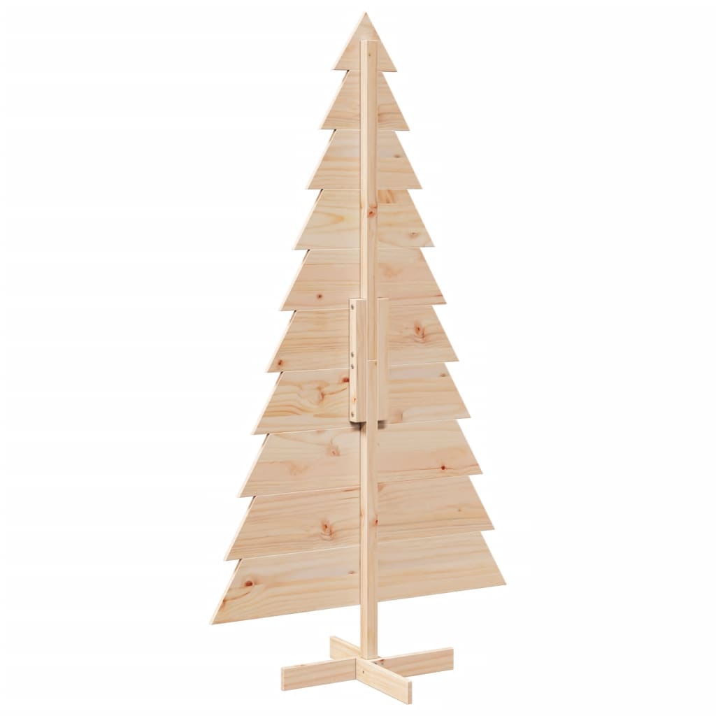 vidaXL Wooden Christmas Tree for Decoration 180 cm Solid Wood Pine - Brown