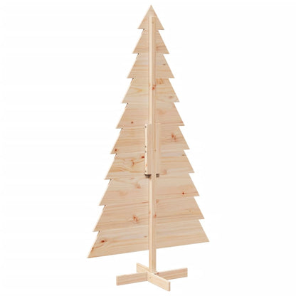 vidaXL Wooden Christmas Tree for Decoration 180 cm Solid Wood Pine - Brown