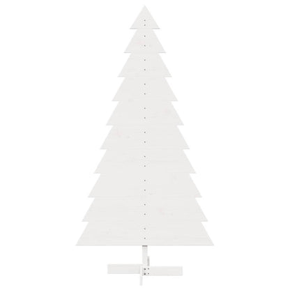 vidaXL Wooden Christmas Tree for Decoration White 180 cm Solid Wood Pine
