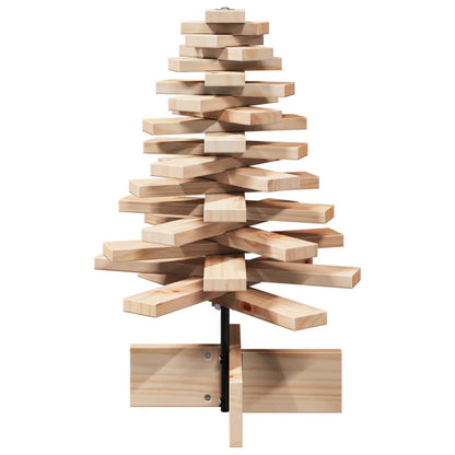 vidaXL Wooden Christmas Tree for Decoration 60 cm Solid Wood Pine - Brown
