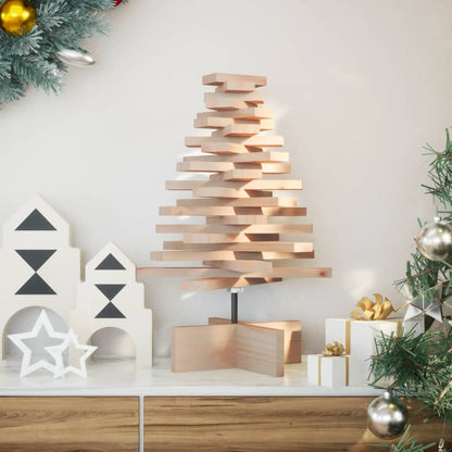 vidaXL Wooden Christmas Tree for Decoration 60 cm Solid Wood Pine - Brown