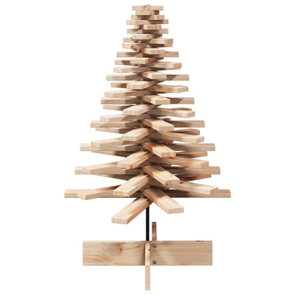 vidaXL Wooden Christmas Tree for Decoration 100 cm Solid Wood Pine - Brown