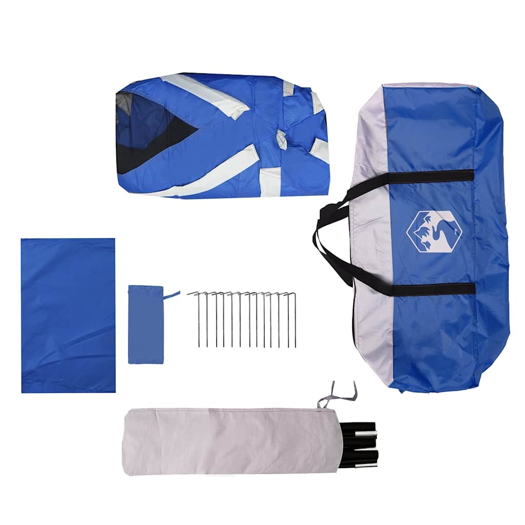 vidaXL Pool Tent with Removable Fly & Mesh Walls Azure Blue 512x458 cm