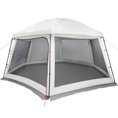 vidaXL Pool Tent with Removable Fly & Mesh Walls Grey 512x458 cm