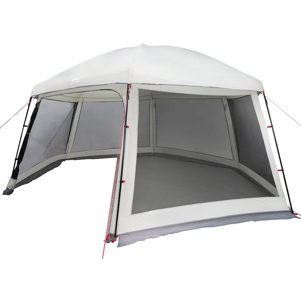 vidaXL Pool Tent with Removable Fly & Mesh Walls Grey 512x458 cm