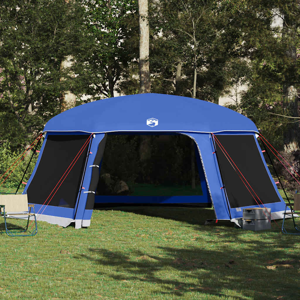 vidaXL Pool Tent with Removable Fly & Mesh Walls Azure Blue 618x532 cm